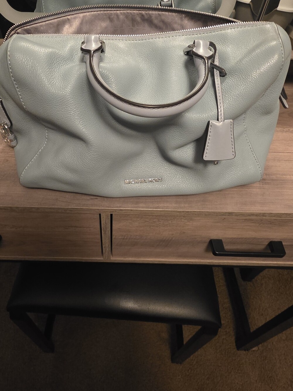 Michael Kors Pebbled Leather Satchel